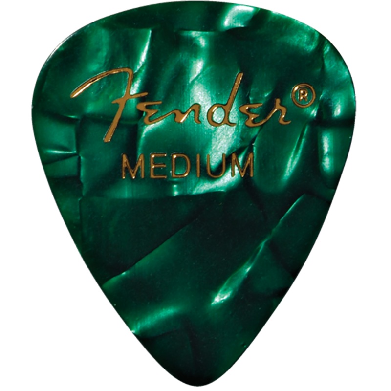 Fender Green Moto Picks 12 Pack Medium