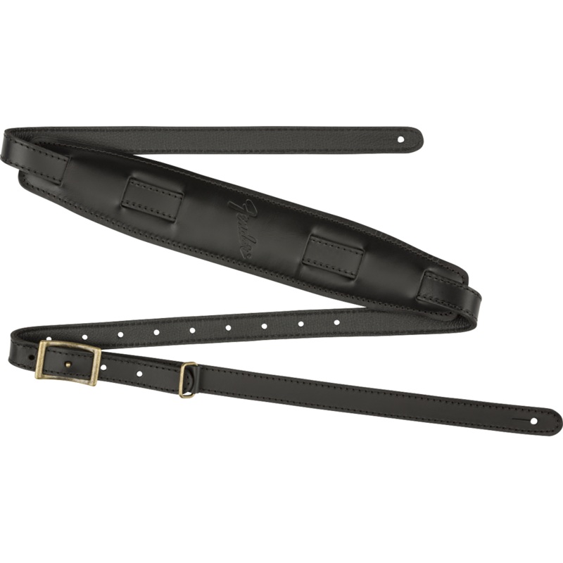 Fender Mustang Vintage Saddle Strap, Black