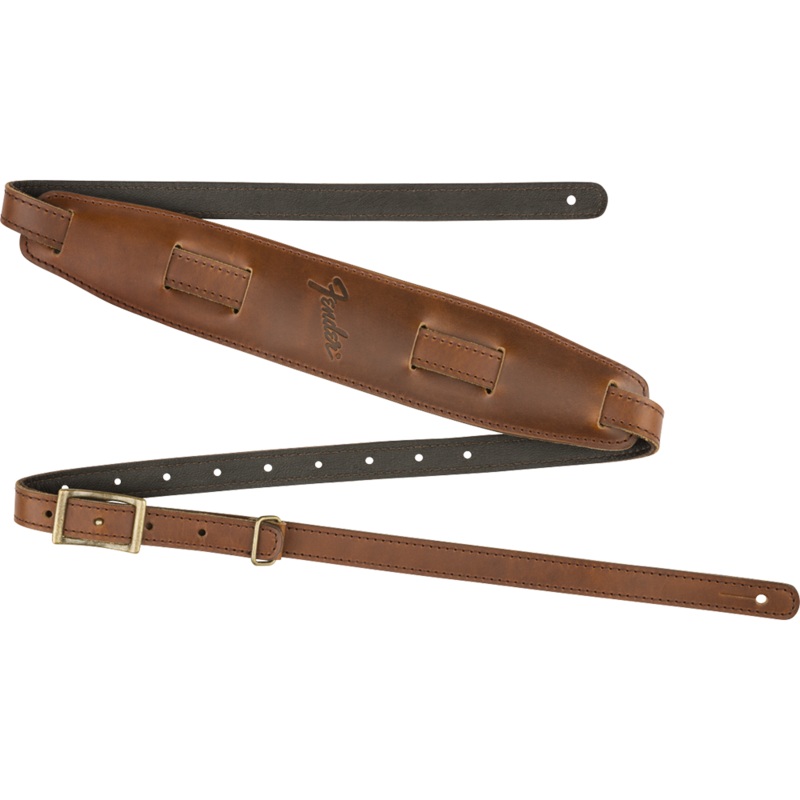 Fender Mustang Vintage Saddle Strap, Cognac