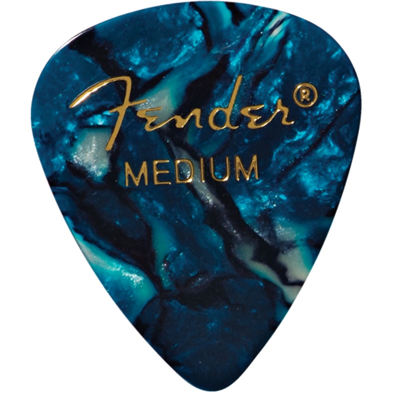 Fender Ocean Turquoise Picks 12 Pack Medium