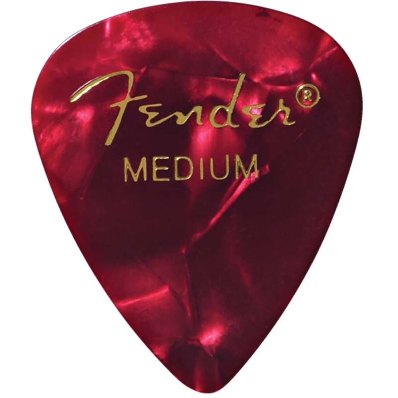 Fender Red Moto Picks 12 Pack Medium