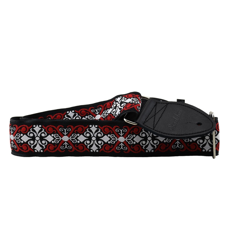 Souldier 1.5 Inch Constantine Strap, Black/Red/White