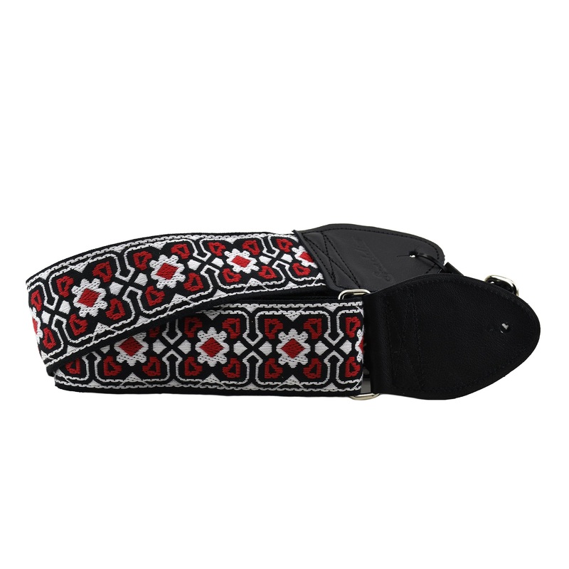 Souldier Fillmore Strap, Red And White On Black