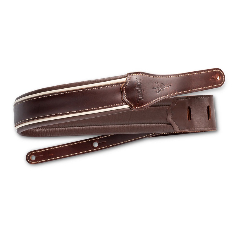 Taylor Century Strap Cordovan Leather 2.5 Inch, Cordovan/Cream/Cordovan