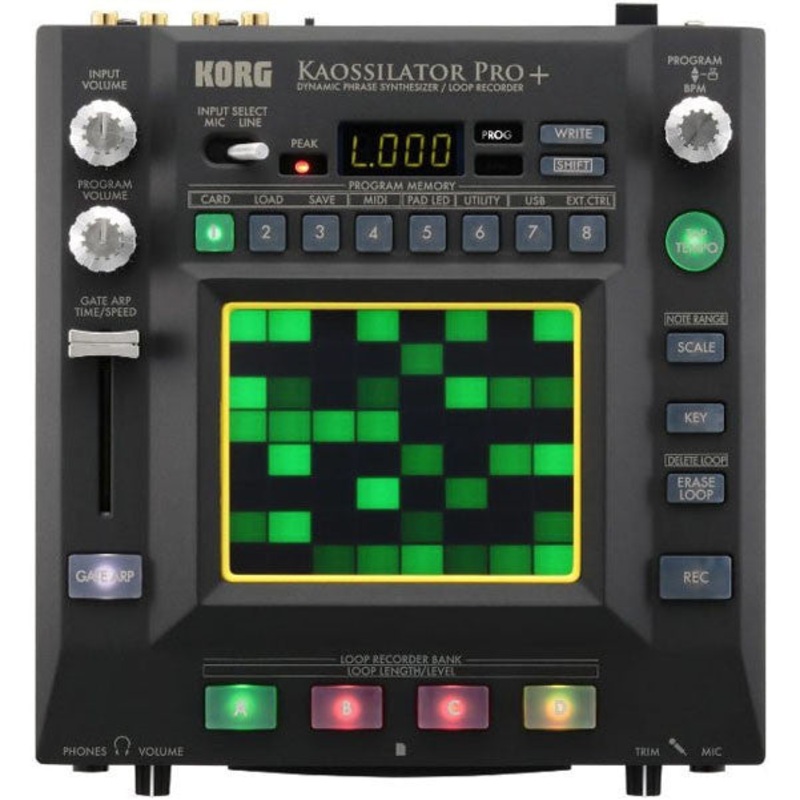 Korg Kaossilator Pro Plus Touchpad Phrase Synthesizer/Loop Recorder