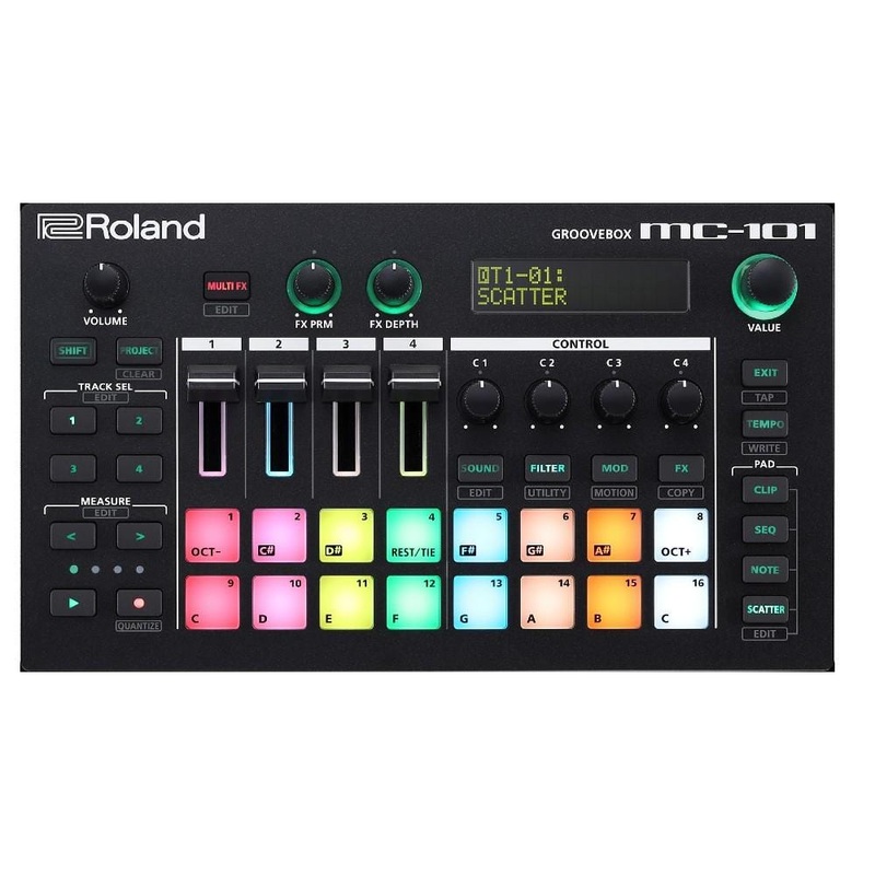 Roland MC 101 Portable Groovebox for Beatmakers and Mobile Producers