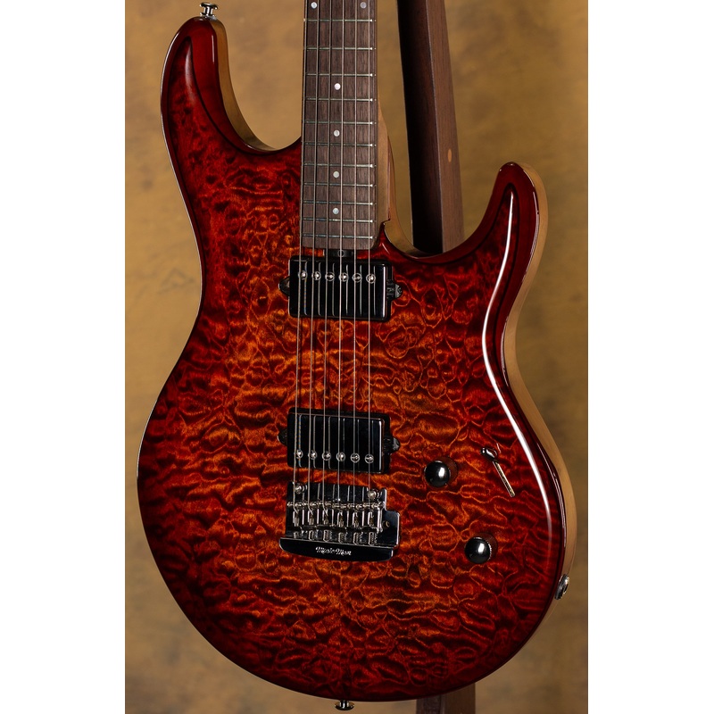 2018 Ernie Ball Music Man BFR Luke III HH Hazel Burst Quilt