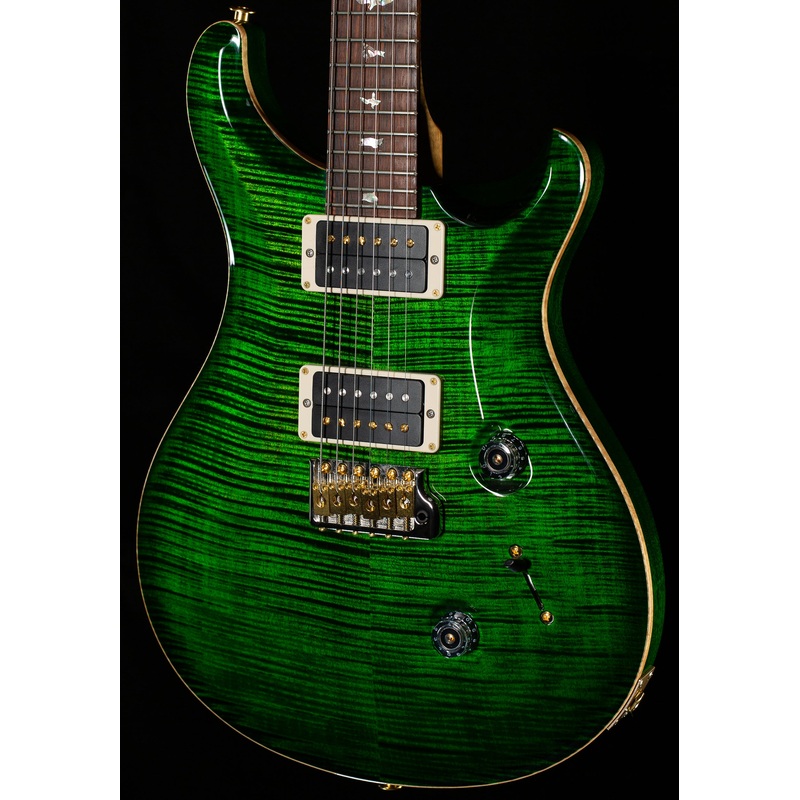 PRS Wood Library Custom 24 Jae Green Burst 10 Top Torrefied Maple Neck (762)