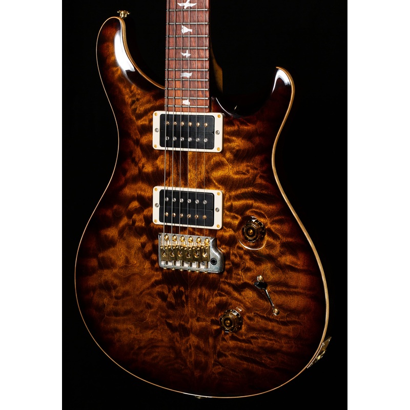2021 PRS Custom 24 Wood Library Edition Black Gold Burst Roasted Maple