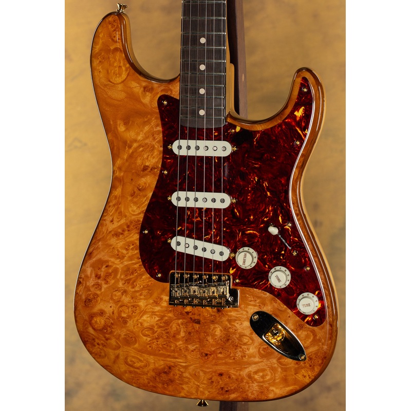 2020 Fender Custom Shop Artisan Maple Burl Strat Aged Natural