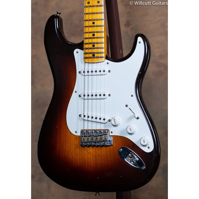 2019 Fender Custom Shop Limited Edition 1955 Strat Journeyman Relic Wide Fade Chocolate 2-Tone Sunburst