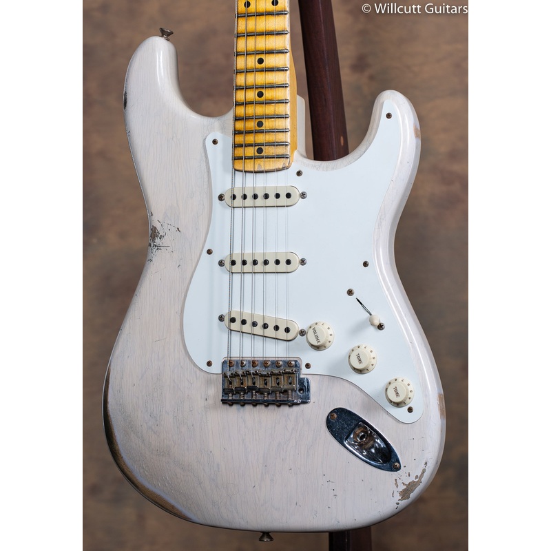 2021 Fender Custom Shop 1957 Stratocaster Relic Aged White Blonde