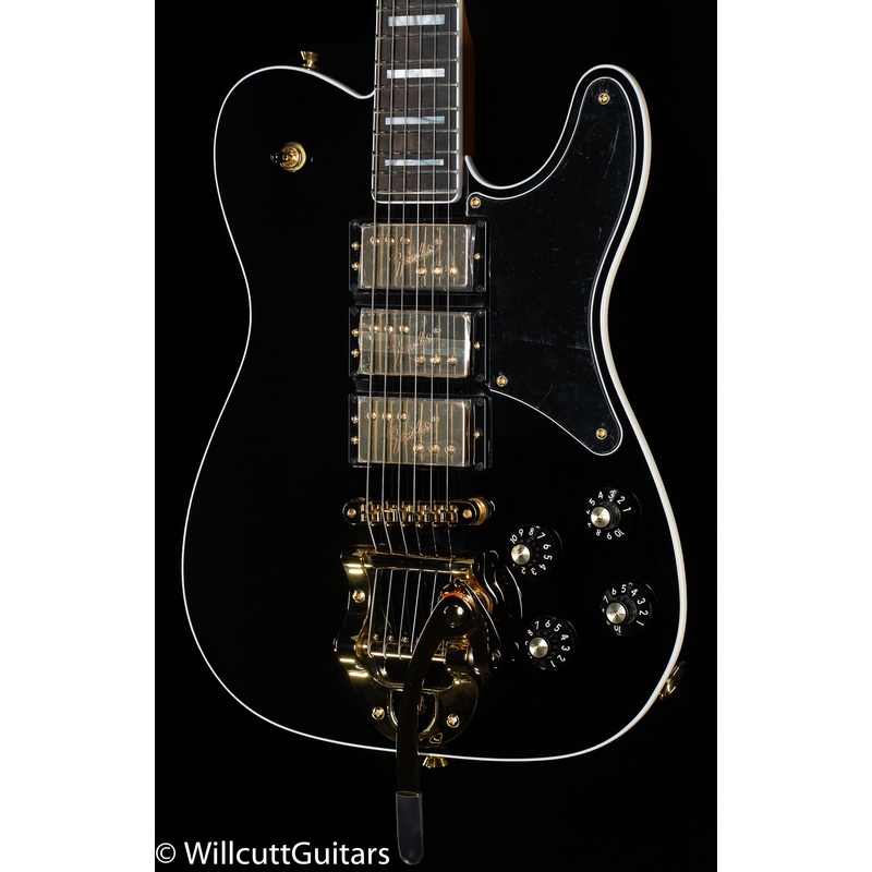 Fender Parallel Universe Volume II Troublemaker Tele Deluxe with Bigsby Black (254)